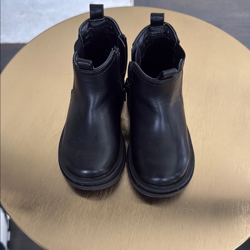 Classic Black Toddler Ankle Boots